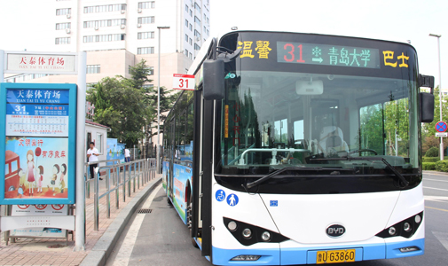 山东省青岛市公交车LED线路牌安装项目